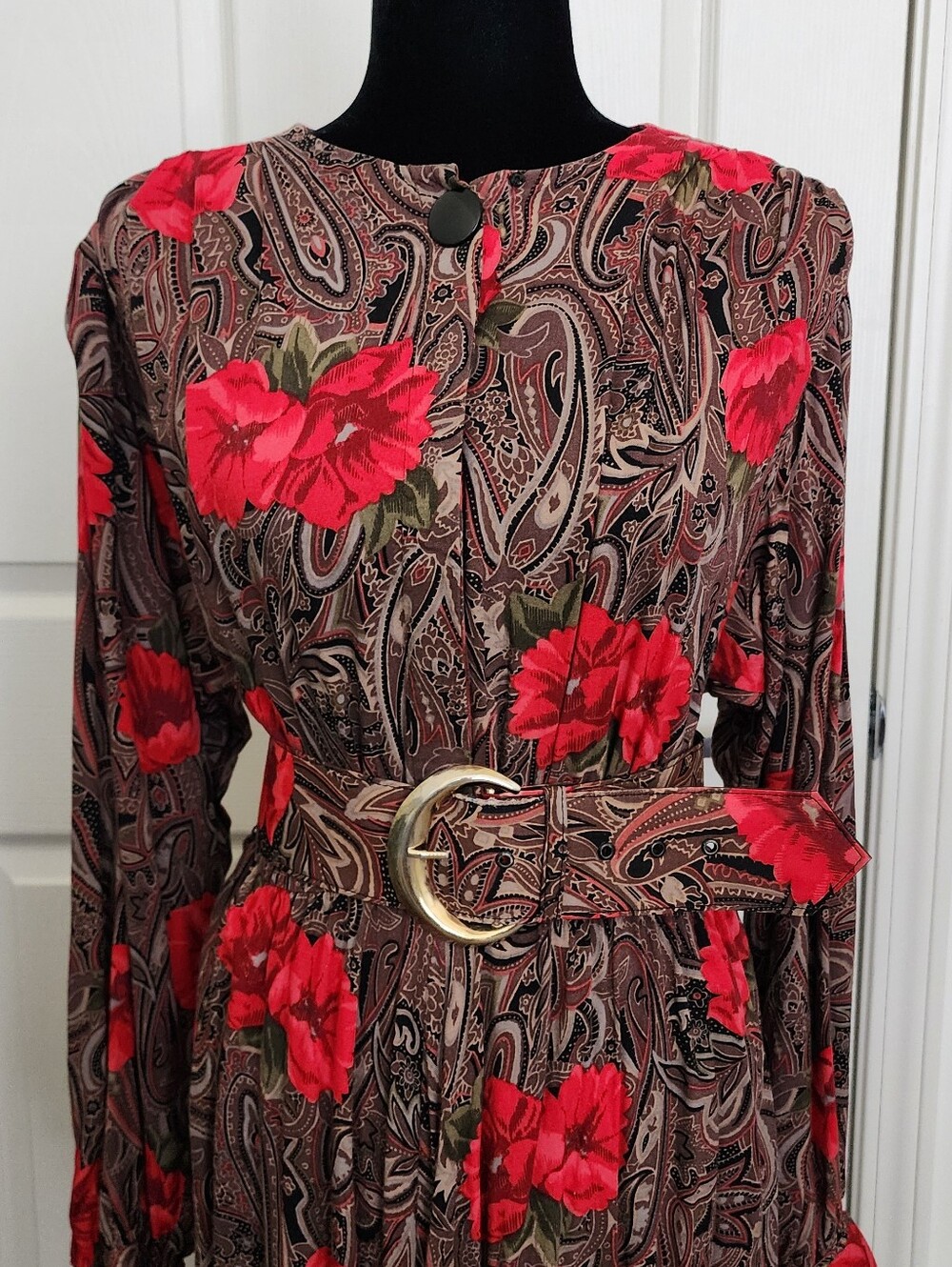 🌹Beautful Leslie Fay Dress W/ Belt🌹 - Picture 3 of 7